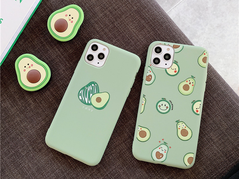 3D Luxury cute cartoon fruit avocado Soft silicone phone case for iphone X XR XS 11 Pro Max 6S 7 8 plus Holder cover gift coque 3D Luxury cute cartoon fruit avocado Soft silicone phone case for iphone X XR XS 11 Pro Max 6S 7 8 plus Holder cover gift coque