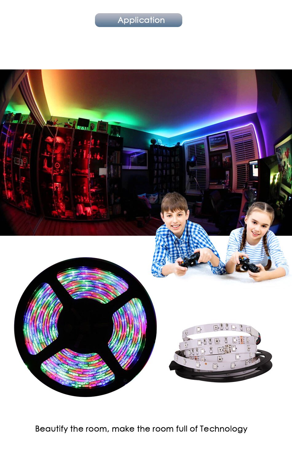 Flexible RGB LED Strip Backlight Flexible RGB LED Strip Backlight