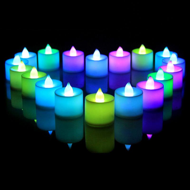 1PC Flameless LED  Candles Light Tealight Tea Wedding Romantic Colorful Candles Lights for Party Wedding Decorations 1PC Flameless LED  Candles Light Tealight Tea Wedding Romantic Colorful Candles Lights for Party Wedding Decorations