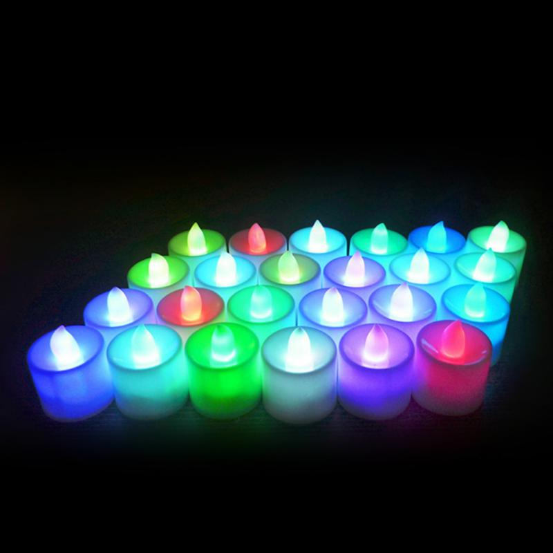 1PC Flameless LED  Candles Light Tealight Tea Wedding Romantic Colorful Candles Lights for Party Wedding Decorations 1PC Flameless LED  Candles Light Tealight Tea Wedding Romantic Colorful Candles Lights for Party Wedding Decorations