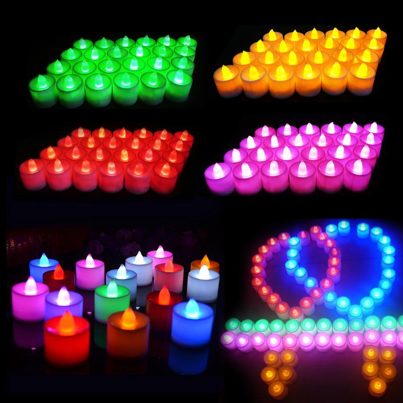 1PC Flameless LED  Candles Light Tealight Tea Wedding Romantic Colorful Candles Lights for Party Wedding Decorations 1PC Flameless LED  Candles Light Tealight Tea Wedding Romantic Colorful Candles Lights for Party Wedding Decorations