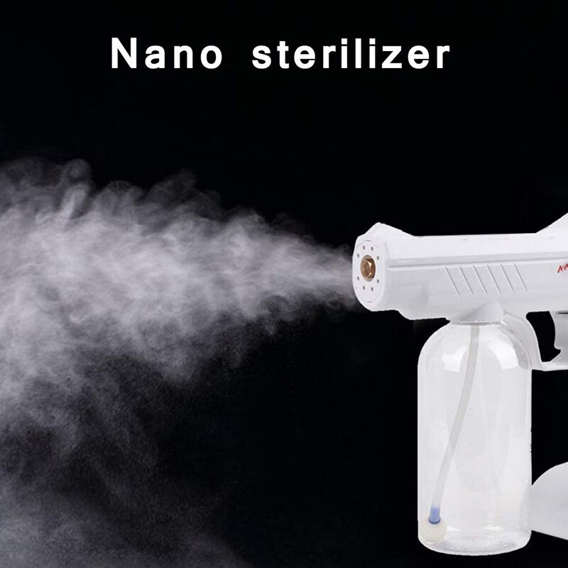 800 ML Wireless Electric Sanitizer Sprayer Disinfects Blue Light Nano Steam Spray Gun Sterilizing Nano Spray Gun For Home Office 800 ML Wireless Electric Sanitizer Sprayer Disinfects Blue Light Nano Steam Spray Gun Sterilizing Nano Spray Gun For Home Office