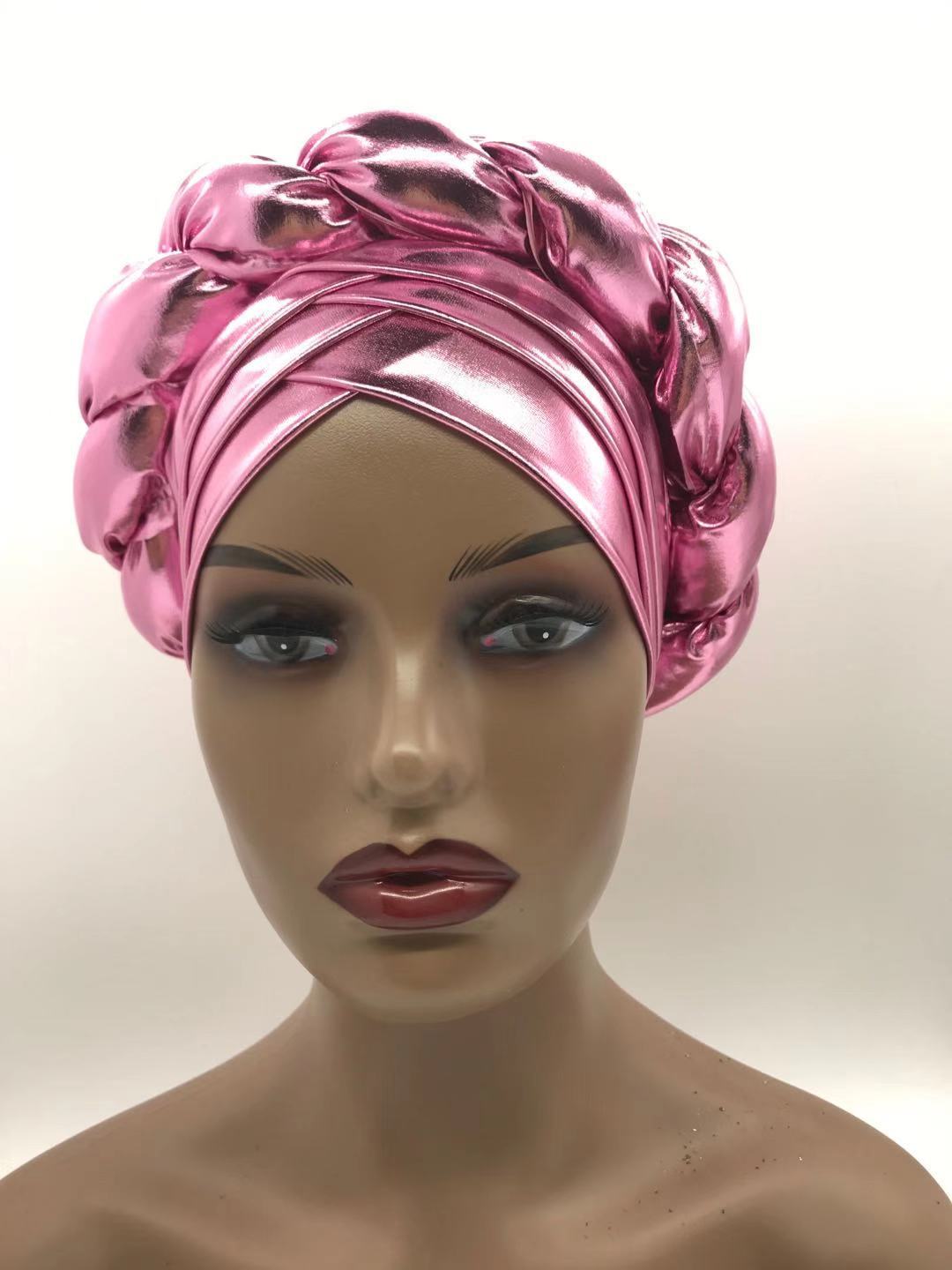 2020 african braid turbans for Women auto gele headties nigerian female turban caps cross ready to wear head wraps bonnet 2020 african braid turbans for Women auto gele headties nigerian female turban caps cross ready to wear head wraps bonnet