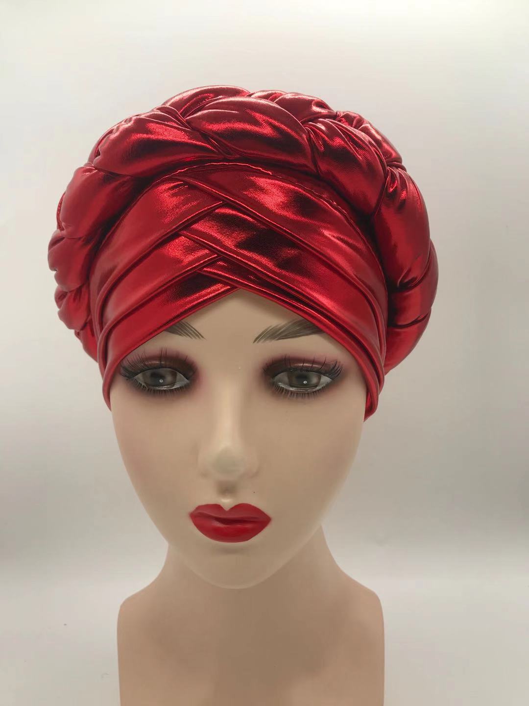 2020 african braid turbans for Women auto gele headties nigerian female turban caps cross ready to wear head wraps bonnet 2020 african braid turbans for Women auto gele headties nigerian female turban caps cross ready to wear head wraps bonnet