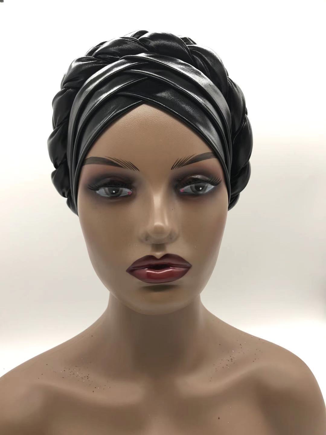 2020 african braid turbans for Women auto gele headties nigerian female turban caps cross ready to wear head wraps bonnet 2020 african braid turbans for Women auto gele headties nigerian female turban caps cross ready to wear head wraps bonnet