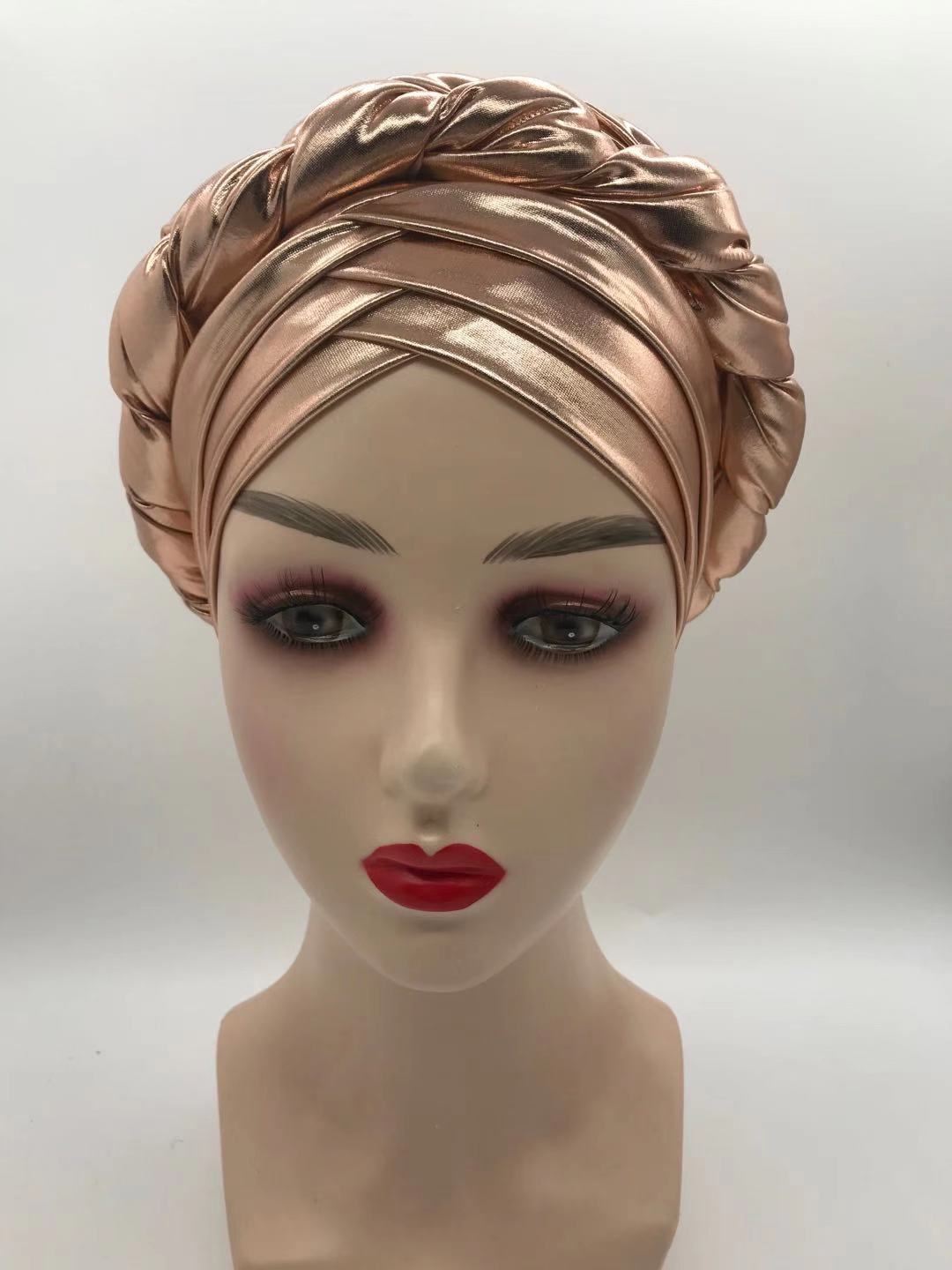 2020 african braid turbans for Women auto gele headties nigerian female turban caps cross ready to wear head wraps bonnet 2020 african braid turbans for Women auto gele headties nigerian female turban caps cross ready to wear head wraps bonnet