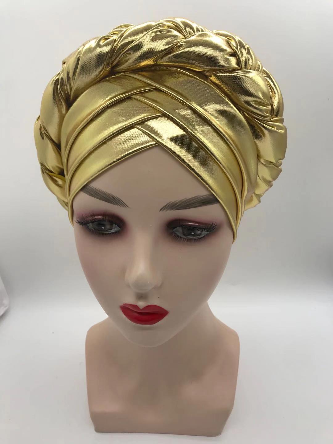2020 african braid turbans for Women auto gele headties nigerian female turban caps cross ready to wear head wraps bonnet 2020 african braid turbans for Women auto gele headties nigerian female turban caps cross ready to wear head wraps bonnet