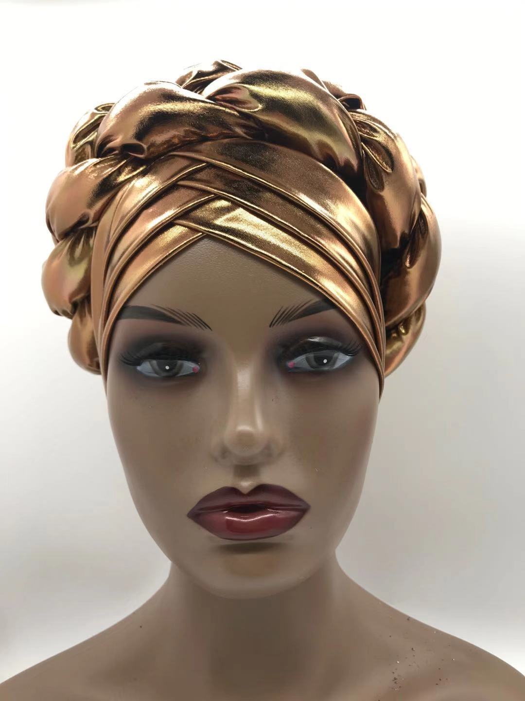 2020 african braid turbans for Women auto gele headties nigerian female turban caps cross ready to wear head wraps bonnet 2020 african braid turbans for Women auto gele headties nigerian female turban caps cross ready to wear head wraps bonnet