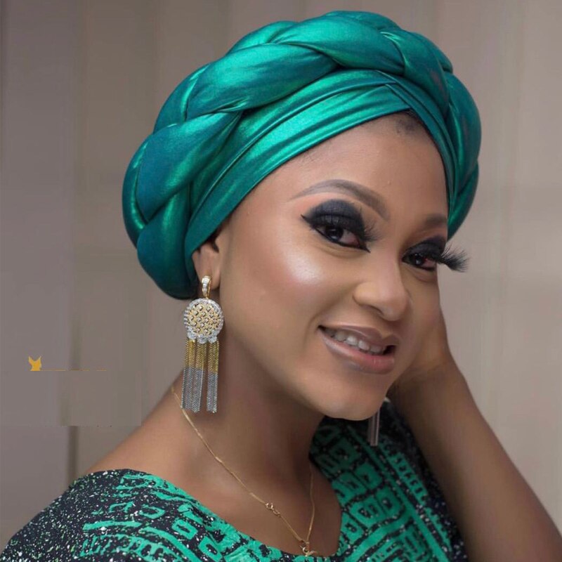 2020 african braid turbans for Women auto gele headties nigerian female turban caps cross ready to wear head wraps bonnet 2020 african braid turbans for Women auto gele headties nigerian female turban caps cross ready to wear head wraps bonnet