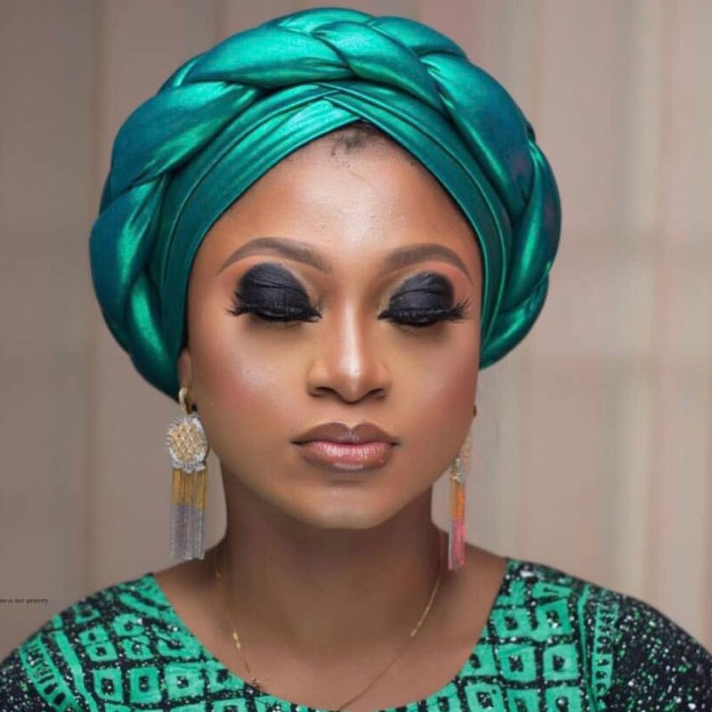 2020 african braid turbans for Women auto gele headties nigerian female turban caps cross ready to wear head wraps bonnet 2020 african braid turbans for Women auto gele headties nigerian female turban caps cross ready to wear head wraps bonnet