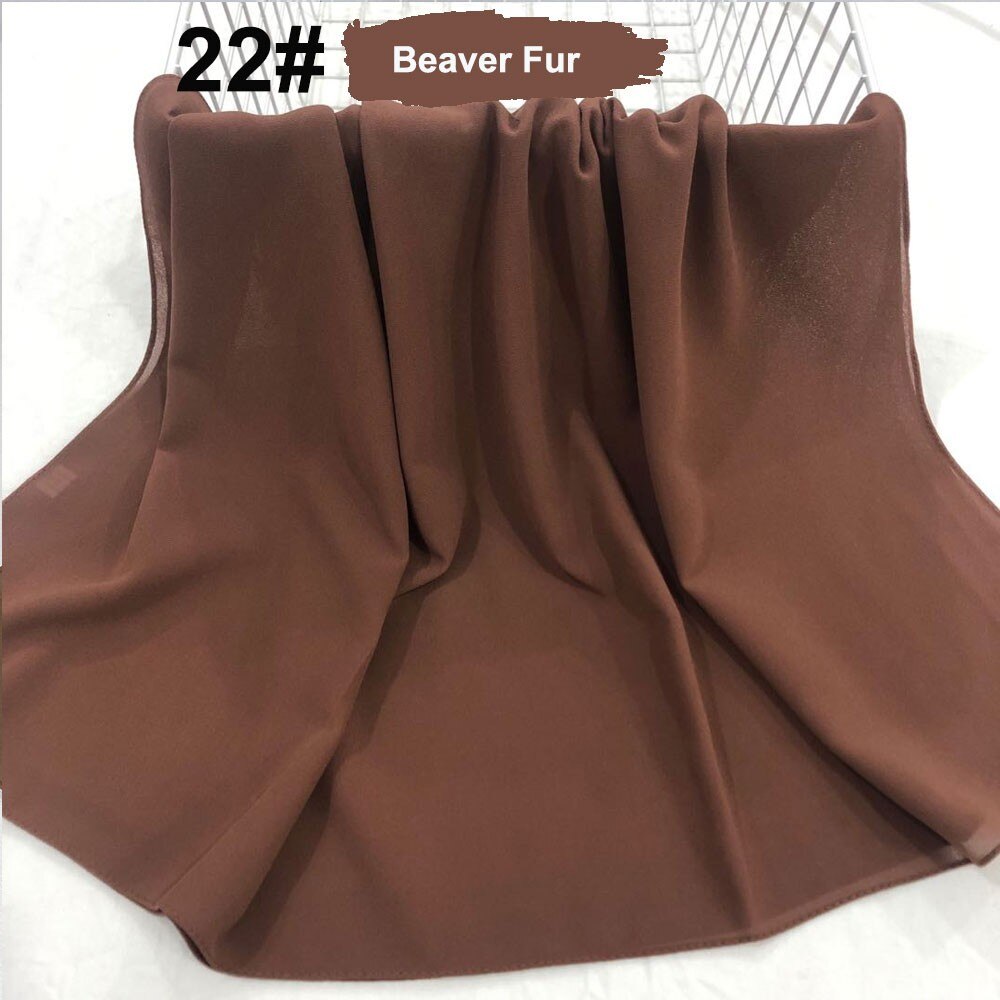 good stitching stitch plain high quality premium heavy Chiffon hijab scarf Malaysian Women's scarves hijabs long shawl shawls