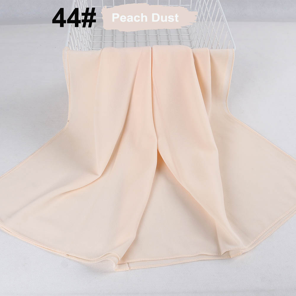 good stitching stitch plain high quality premium heavy Chiffon hijab scarf Malaysian Women's scarves hijabs long shawl shawls