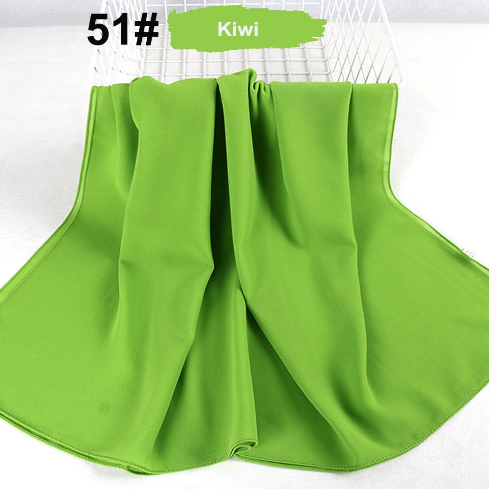 good stitching stitch plain high quality premium heavy Chiffon hijab scarf Malaysian Women's scarves hijabs long shawl shawls