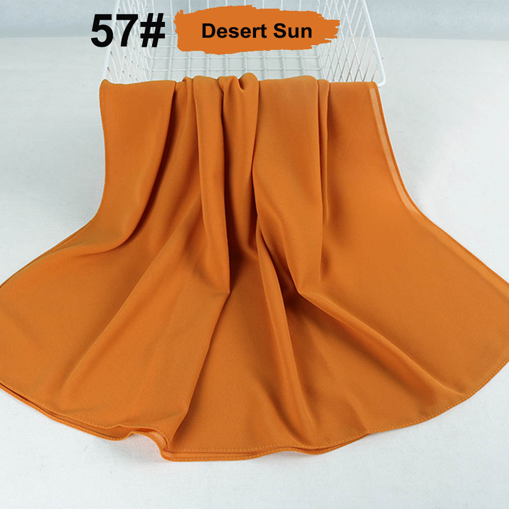 good stitching stitch plain high quality premium heavy Chiffon hijab scarf Malaysian Women's scarves hijabs long shawl shawls