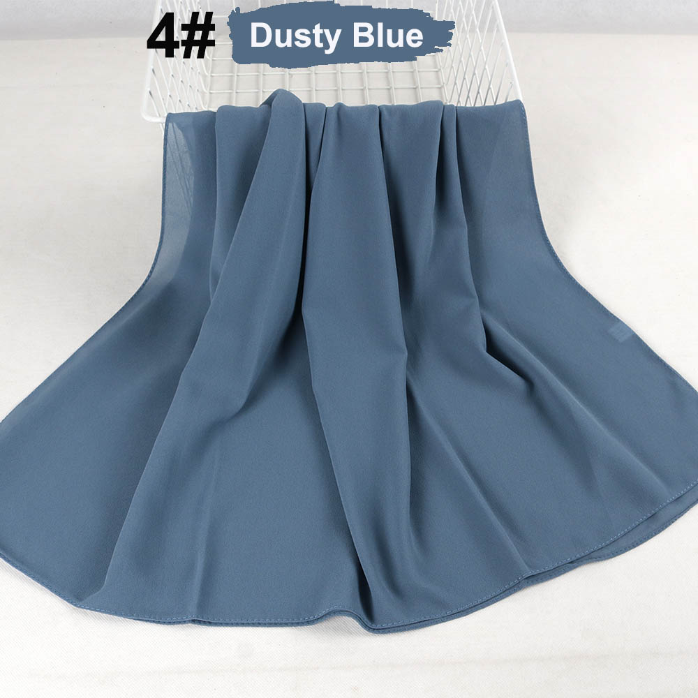 good stitching stitch plain high quality premium heavy Chiffon hijab scarf Malaysian Women's scarves hijabs long shawl shawls