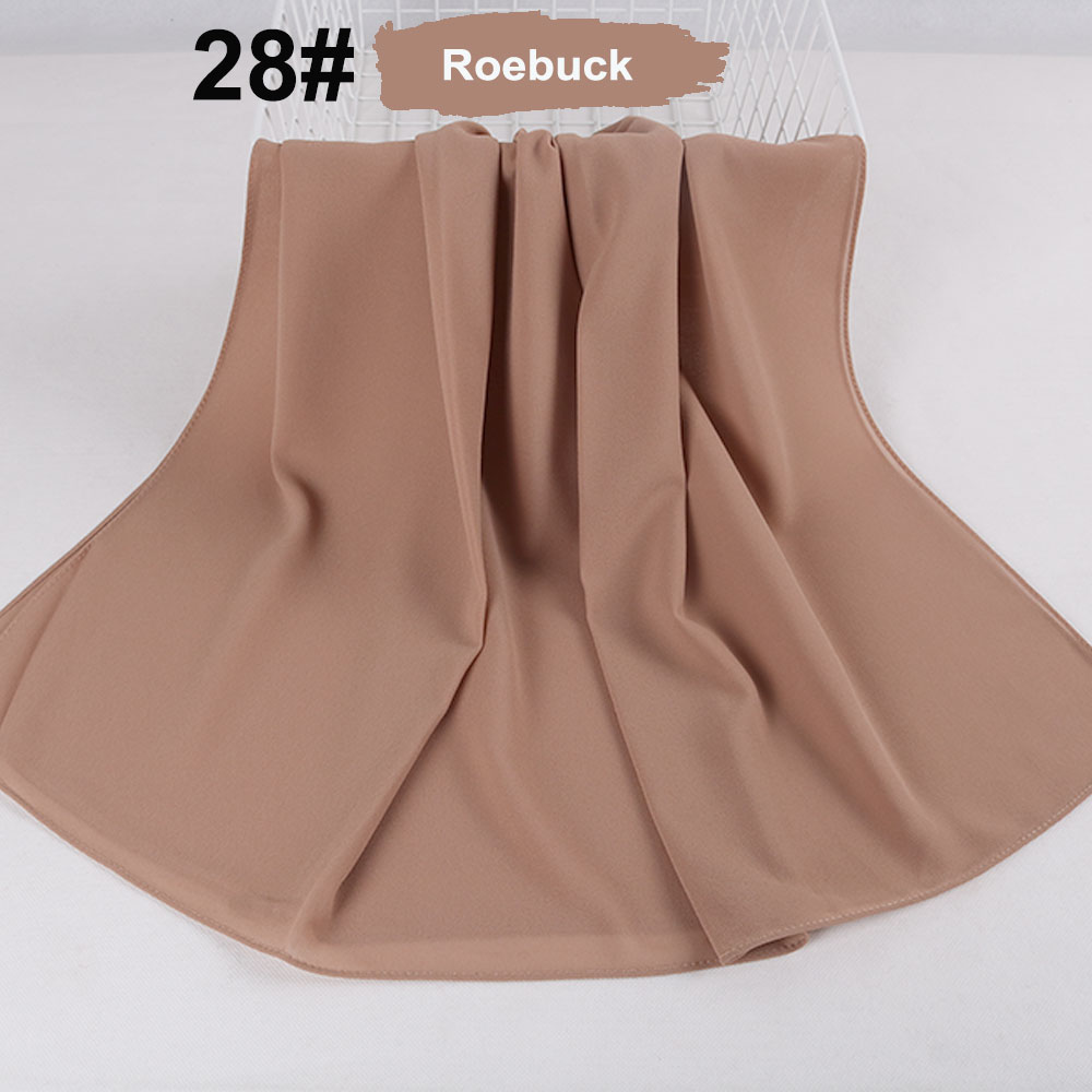 good stitching stitch plain high quality premium heavy Chiffon hijab scarf Malaysian Women's scarves hijabs long shawl shawls
