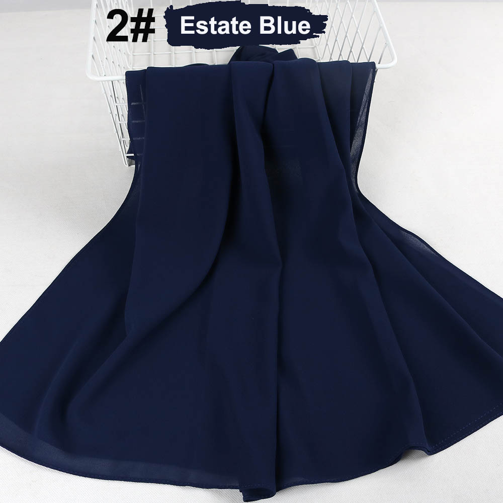good stitching stitch plain high quality premium heavy Chiffon hijab scarf Malaysian Women's scarves hijabs long shawl shawls