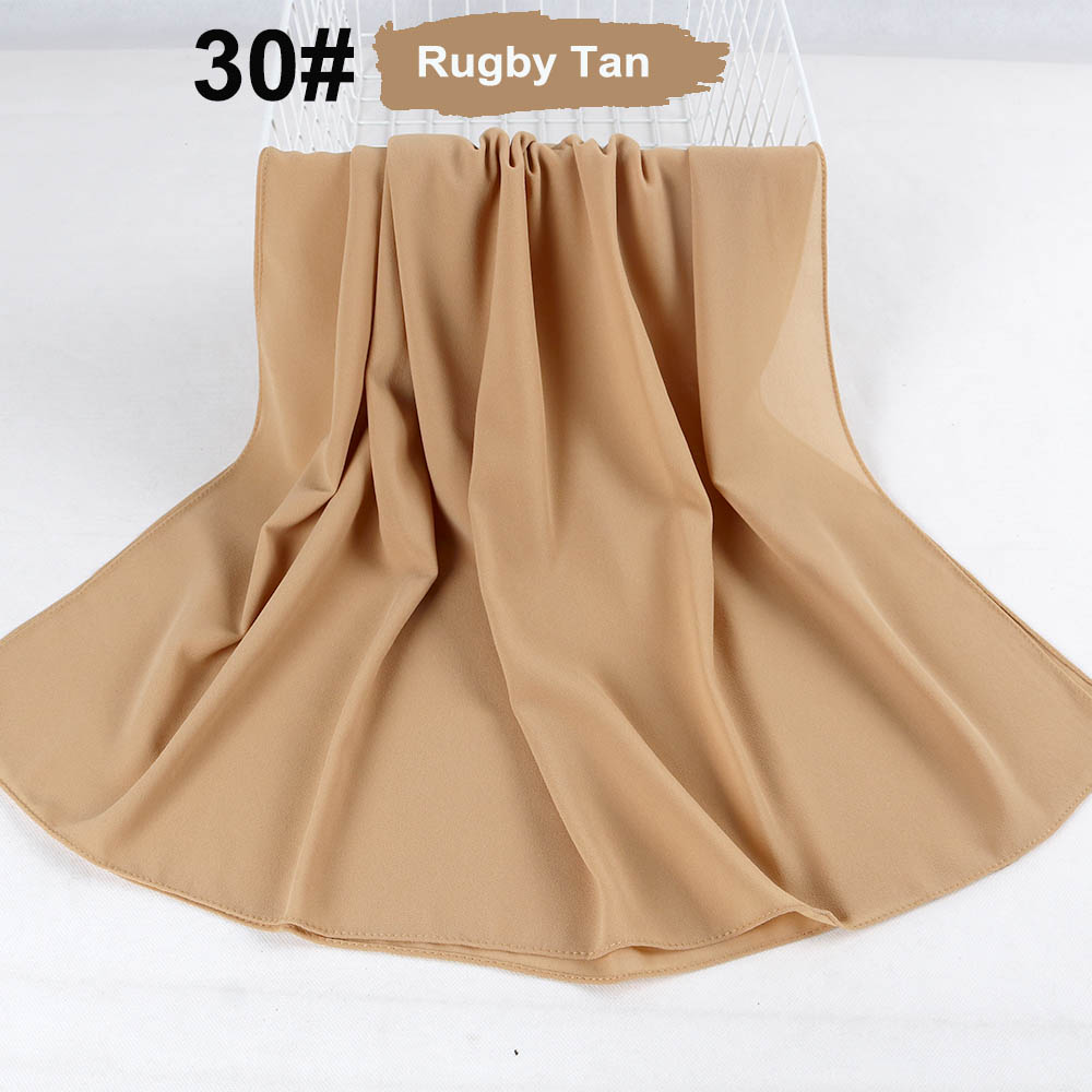 good stitching stitch plain high quality premium heavy Chiffon hijab scarf Malaysian Women's scarves hijabs long shawl shawls