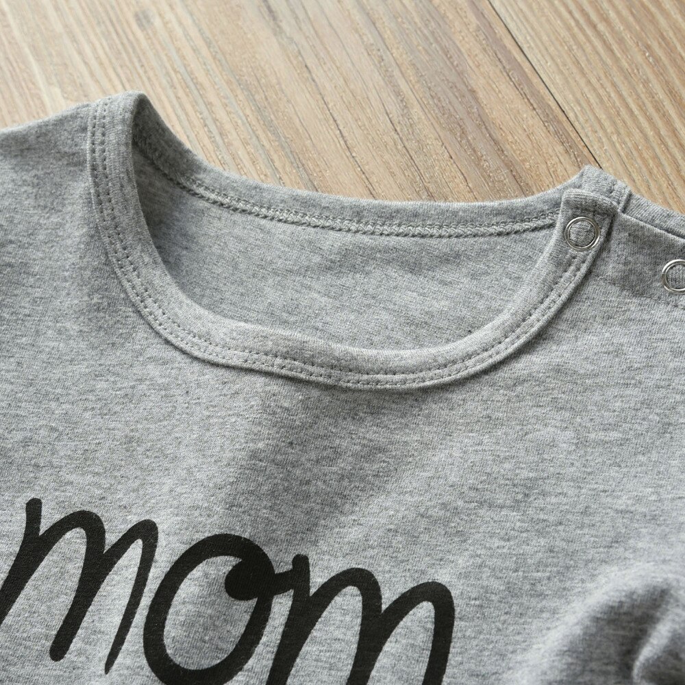 Baby Boys Girls Romper Cotton Long Sleeve Letter Mom Plus Dad Equal Me Jumpsuit Infant Clothing Autumn Newborn Baby Clothes