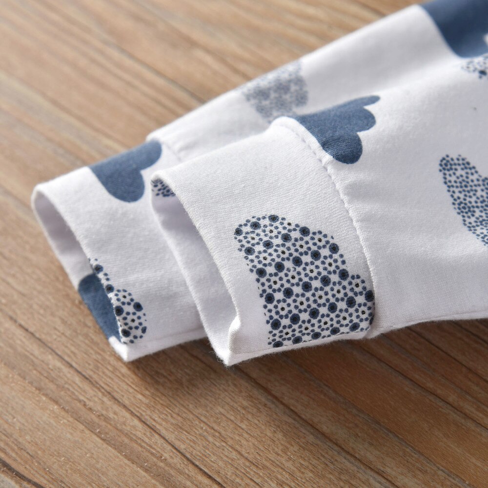 Newborn Baby Boys Girls Romper Infant Clothes Cute Clouds Printed Long Sleeve jumpsuit Toddler Baby Clothing Pajamas