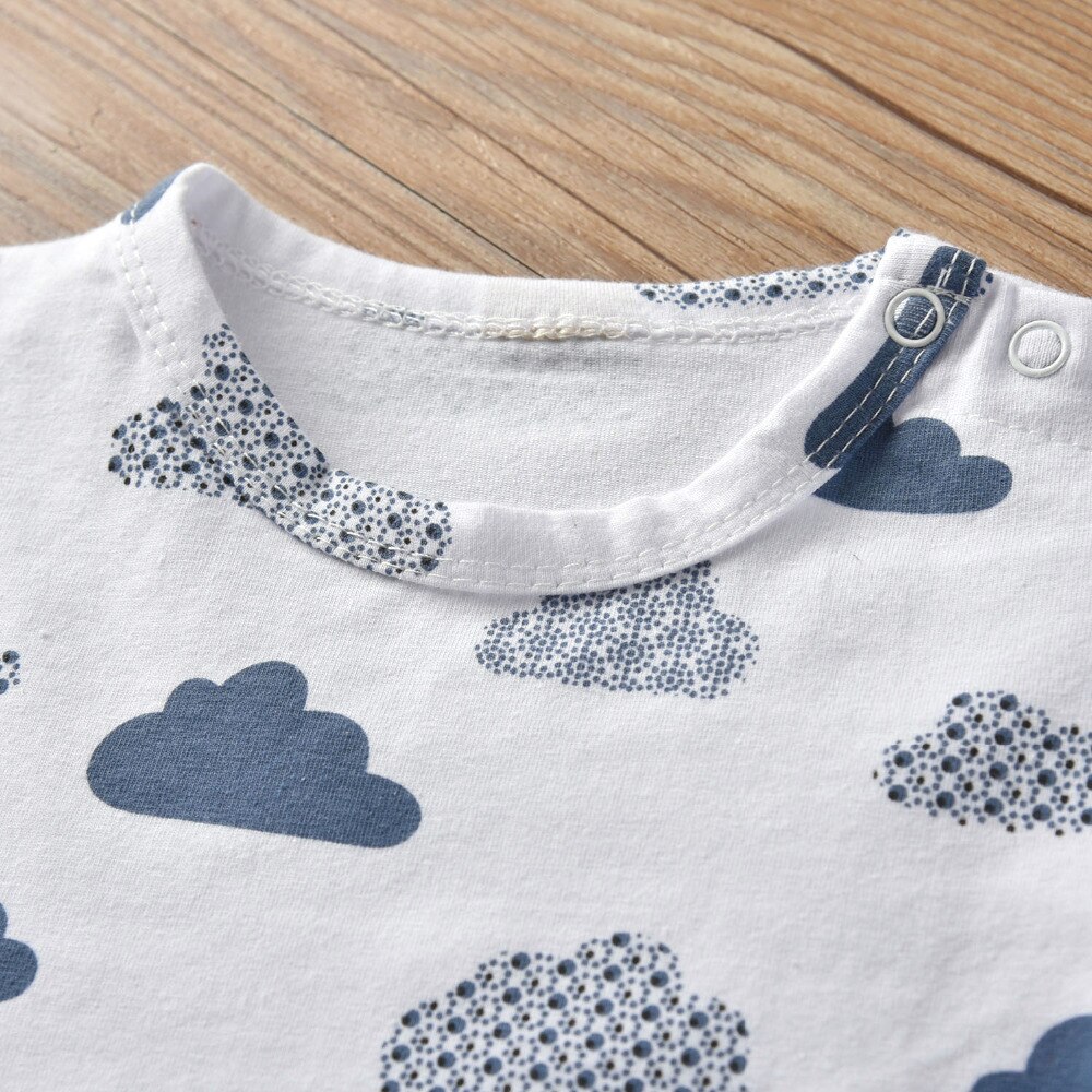 Newborn Baby Boys Girls Romper Infant Clothes Cute Clouds Printed Long Sleeve jumpsuit Toddler Baby Clothing Pajamas