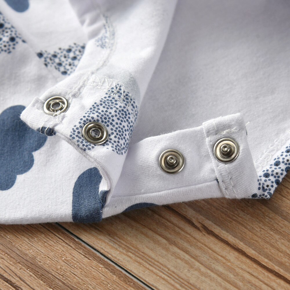 Newborn Baby Boys Girls Romper Infant Clothes Cute Clouds Printed Long Sleeve jumpsuit Toddler Baby Clothing Pajamas