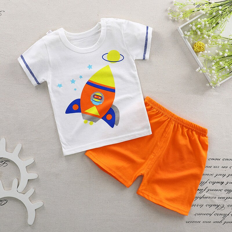 2018 Summer Girls Clothing sets Children's clothing Girl Short sleeve T-shirt + Pant Fashion Style New Arrival Kids clothes