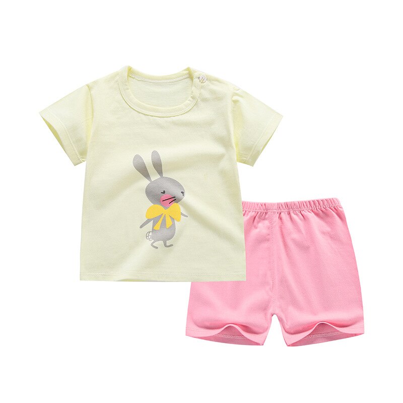 2018 Summer Girls Clothing sets Children's clothing Girl Short sleeve T-shirt + Pant Fashion Style New Arrival Kids clothes