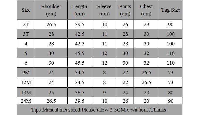2018 Summer Girls Clothing sets Children's clothing Girl Short sleeve T-shirt + Pant Fashion Style New Arrival Kids clothes