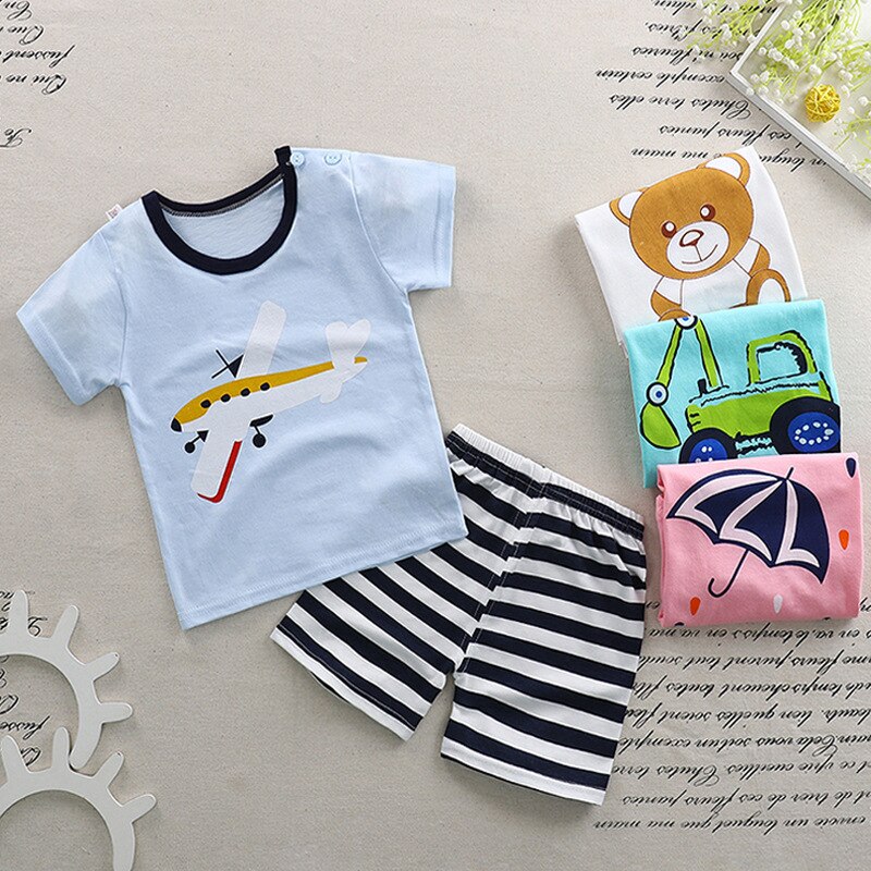 2018 Summer Girls Clothing sets Children's clothing Girl Short sleeve T-shirt + Pant Fashion Style New Arrival Kids clothes