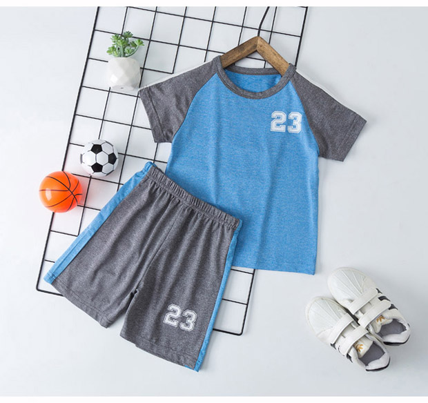 Hot Sale Brand Boys Clothing Children Summer Boys Clothes Cartoon Kids Boy Clothing Set T-shit+Pants Cotton