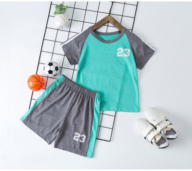 Hot Sale Brand Boys Clothing Children Summer Boys Clothes Cartoon Kids Boy Clothing Set T-shit+Pants Cotton