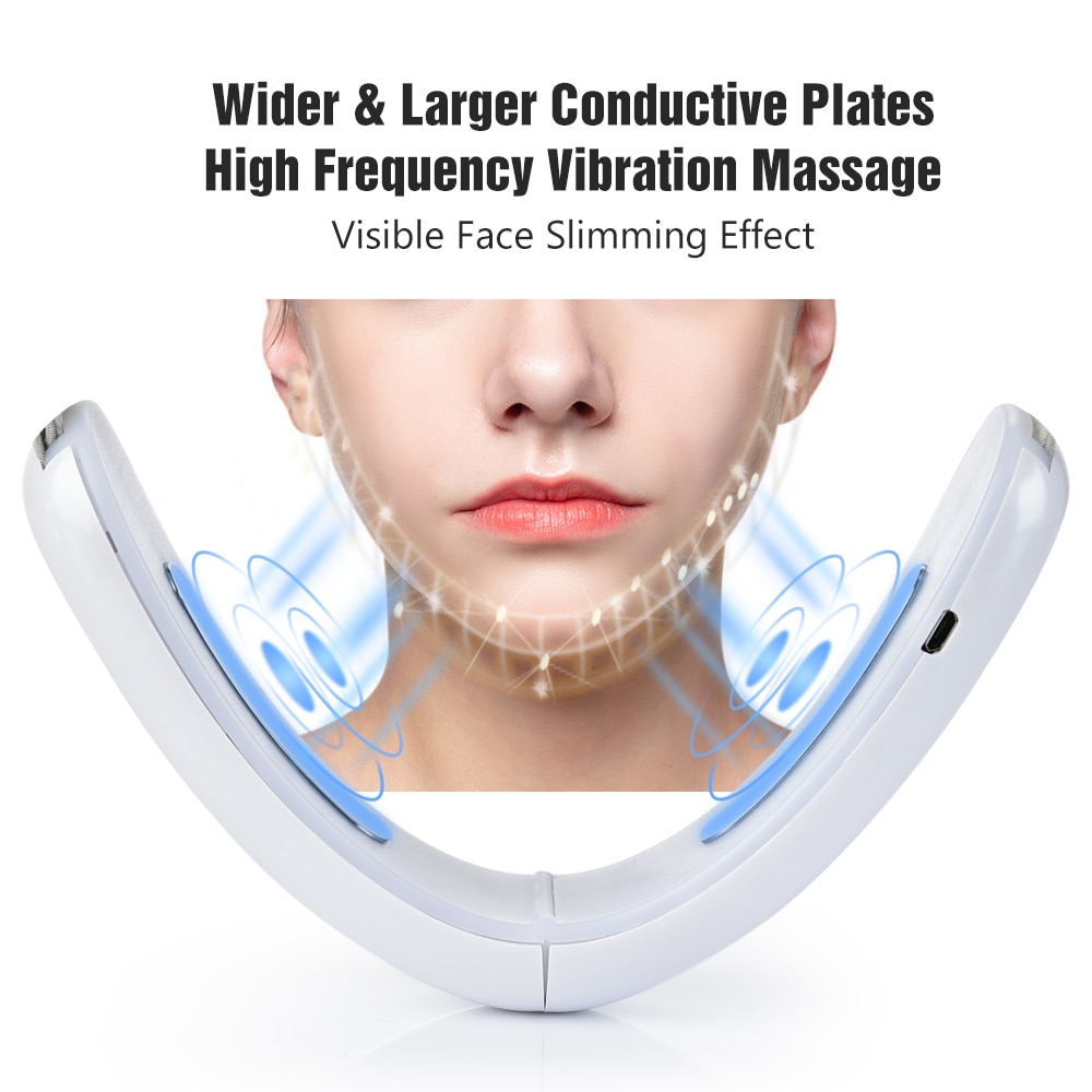 Chin V-Line Up Lift Belt Machine Red Blue LED Photon Therapy Face Slimming Vibration Massager Facial Lifting Device V Face care Chin V-Line Up Lift Belt Machine Red Blue LED Photon Therapy Face Slimming Vibration Massager Facial Lifting Device V Face care