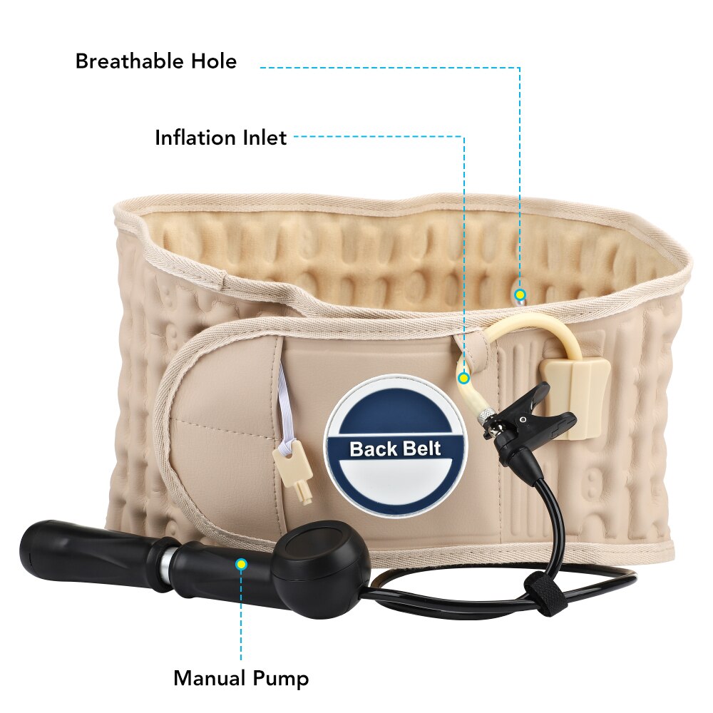 Lumbar Decompression Waist Belt Disc Herniation Correct Spinal Air Traction Support Belt Back Pain Relief Waist Massage Brace Lumbar Decompression Waist Belt Disc Herniation Correct Spinal Air Traction Support Belt Back Pain Relief Waist Massage Brace