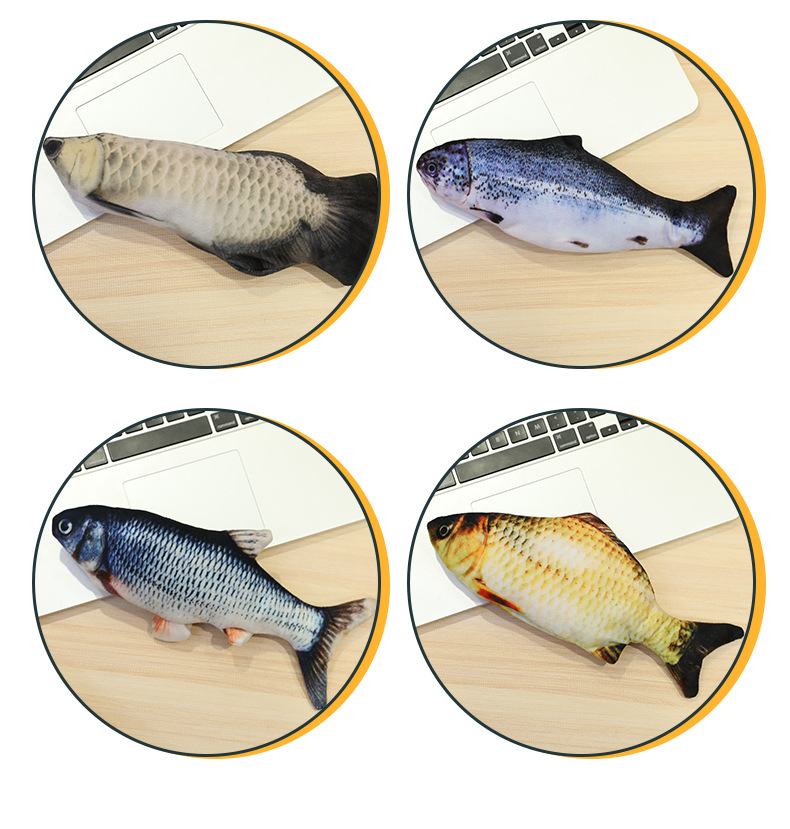Electronic Pet Cat Toy Electric USB Charging Simulation Fish Toys for Dog Cat Chewing Playing Biting Supplies Dropshiping