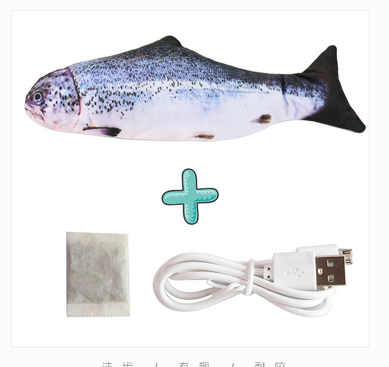 Electronic Pet Cat Toy Electric USB Charging Simulation Fish Toys for Dog Cat Chewing Playing Biting Supplies Dropshiping