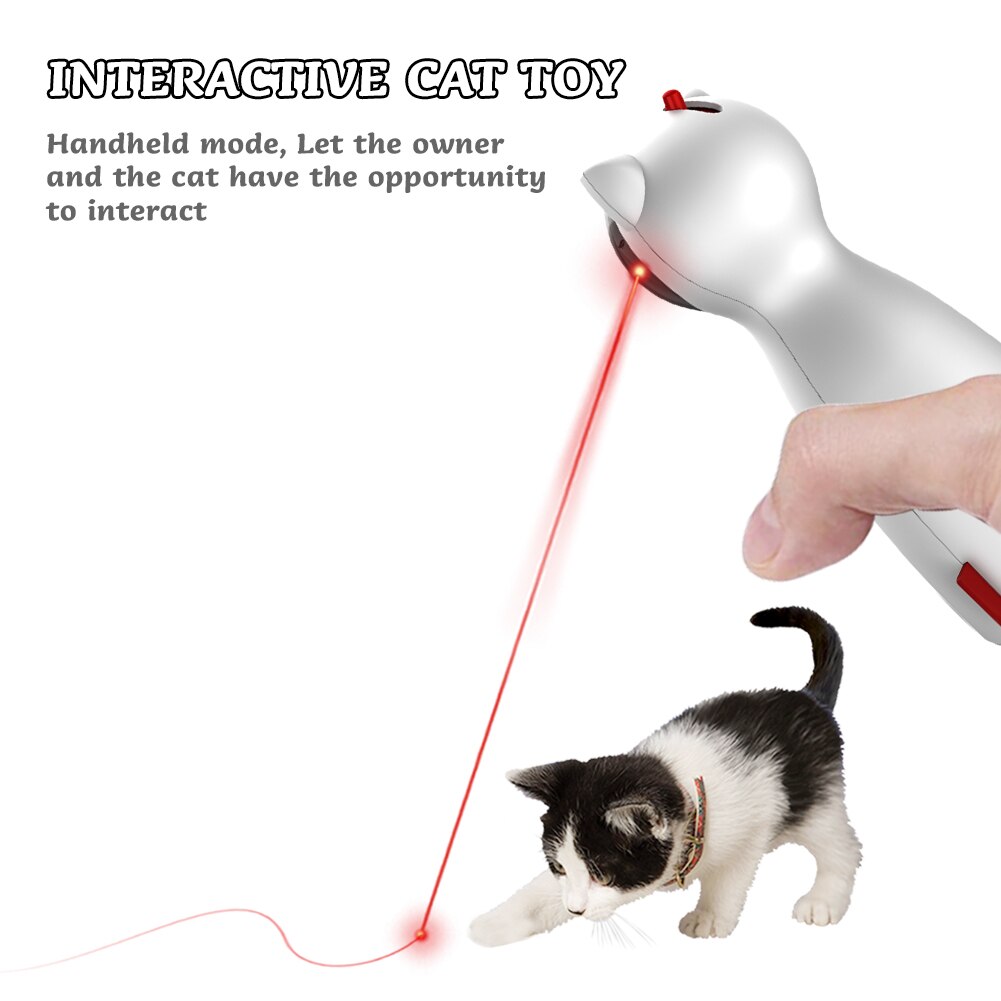 BENTOPAL- -Interactive Cat Laser Toy Pet Laser Pointer for Cats and Dogs Automatic Rotating Catch Training Smart Cat Toy Pet Toy
