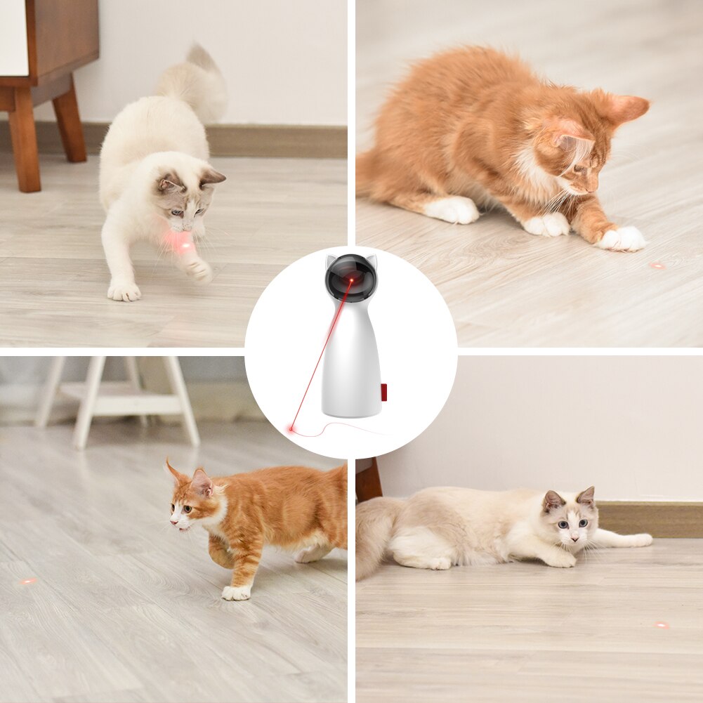 BENTOPAL- -Interactive Cat Laser Toy Pet Laser Pointer for Cats and Dogs Automatic Rotating Catch Training Smart Cat Toy Pet Toy