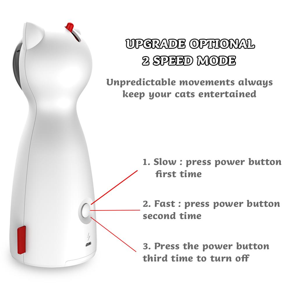 BENTOPAL- -Interactive Cat Laser Toy Pet Laser Pointer for Cats and Dogs Automatic Rotating Catch Training Smart Cat Toy Pet Toy BENTOPAL- -Interactive Cat Laser Toy Pet Laser Pointer for Cats and Dogs Automatic Rotating Catch Training Smart Cat Toy Pet Toy