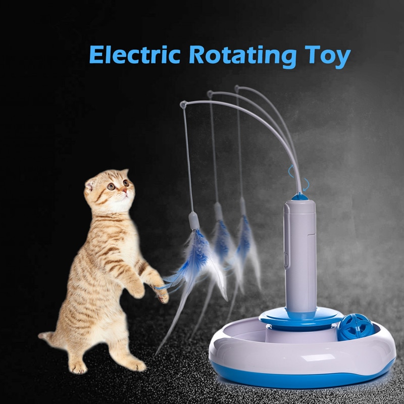 Cat Toy Cat Puzzle Pet Fun Electric Automatic Rotating Play Interactive IQ Training Toys Plush For Kitty Cat Scratching Toy Cat Toy Cat Puzzle Pet Fun Electric Automatic Rotating Play Interactive IQ Training Toys Plush For Kitty Cat Scratching Toy