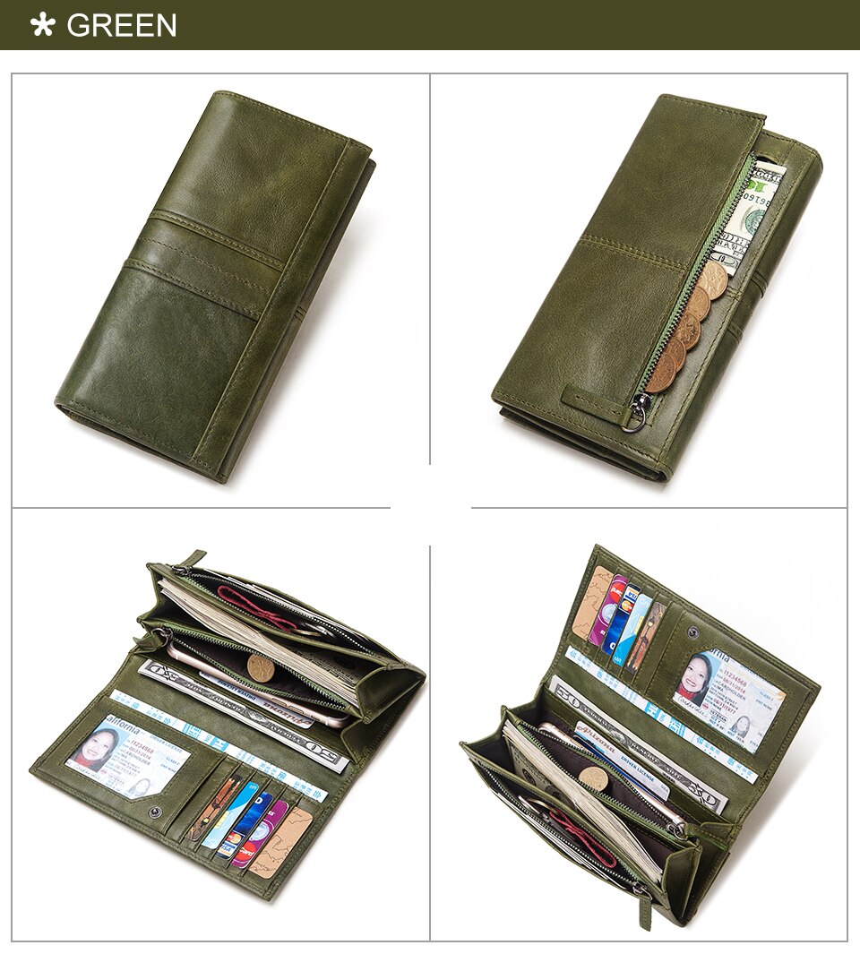 Women's Genuine Leather Long Purse Women's Genuine Leather Long Purse