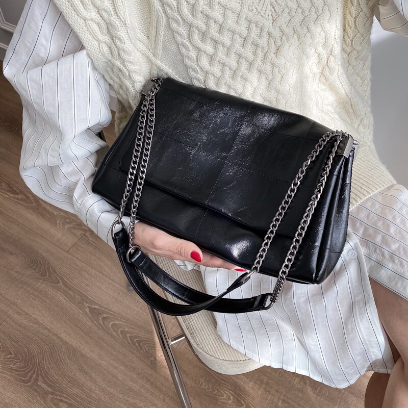 Women's PU Leather Chain Purse
