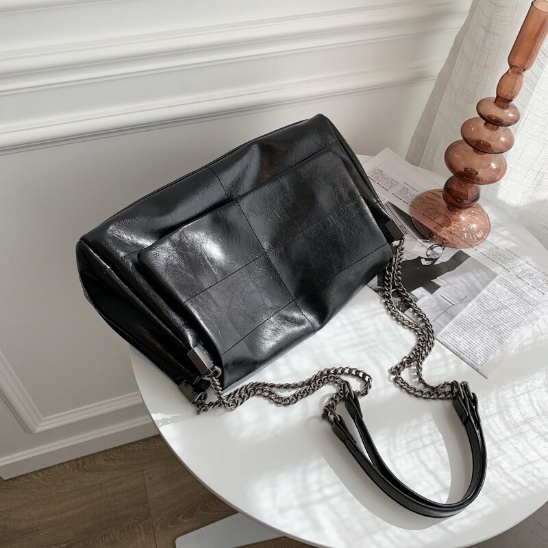 Women's PU Leather Chain Purse