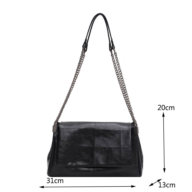 Women's PU Leather Chain Purse