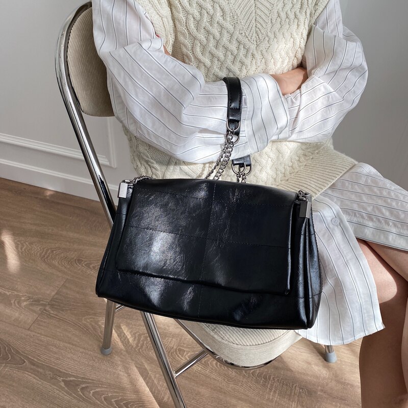 Women's PU Leather Chain Purse