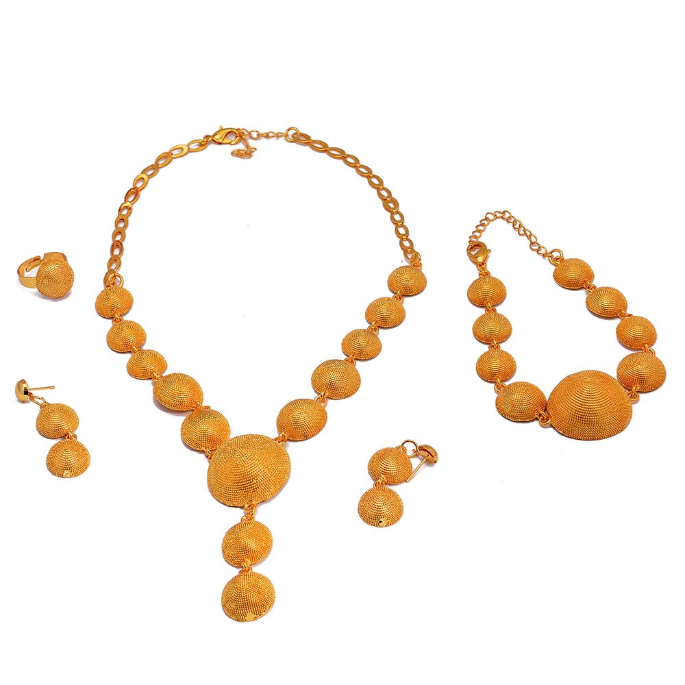24K Beads Jewelry Set Ball Pendant Chains and Earrings for Women Girls Dubai Gold Color African Birthday Party Gifts 24K Beads Jewelry Set Ball Pendant Chains and Earrings for Women Girls Dubai Gold Color African Birthday Party Gifts