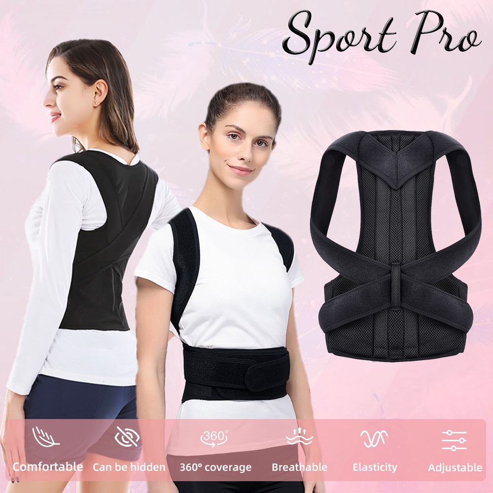 Adjustable Posture Corrector Back Support Shoulder Back Brace Posture Correction Spine Postural Corrector Health Fixer Tape Adjustable Posture Corrector Back Support Shoulder Back Brace Posture Correction Spine Postural Corrector Health Fixer Tape