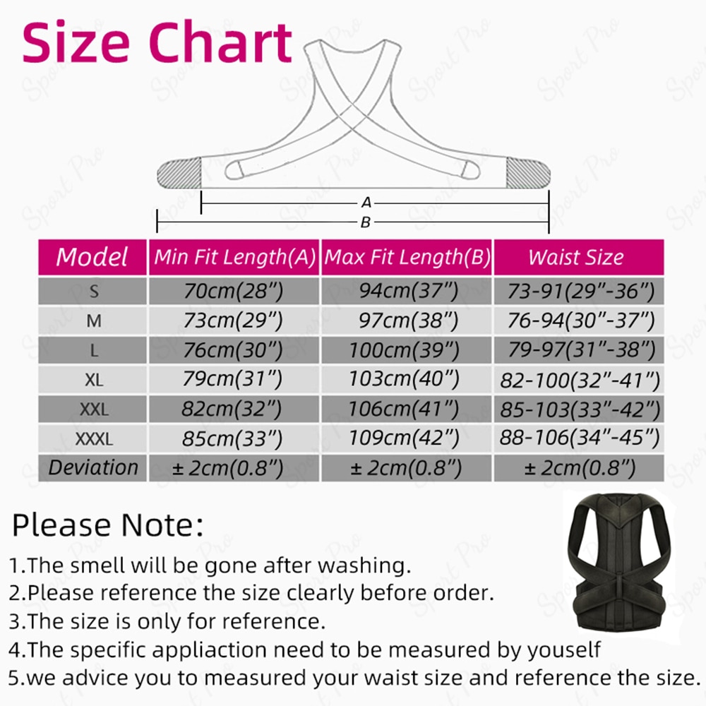 Adjustable Posture Corrector Back Support Shoulder Back Brace Posture Correction Spine Postural Corrector Health Fixer Tape Adjustable Posture Corrector Back Support Shoulder Back Brace Posture Correction Spine Postural Corrector Health Fixer Tape