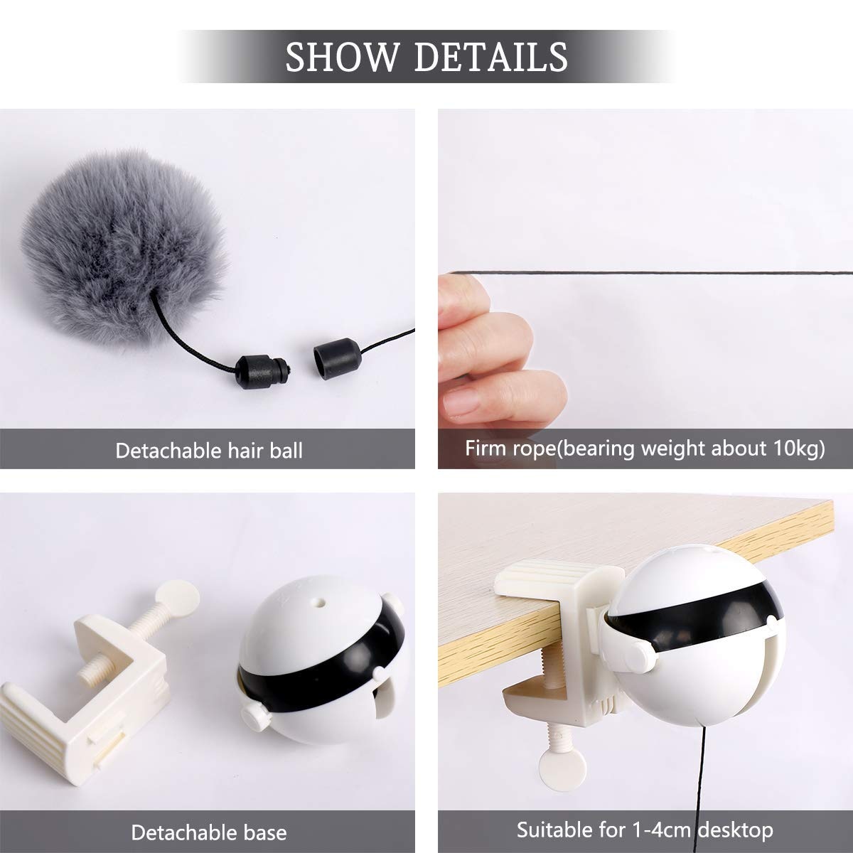 Automatic Cat Toy Ball Electric Lifting Interactive Self Playing Teaser Puzzle Smart Pet Cat Ball Toys Supplies for Cats Kitten Automatic Cat Toy Ball Electric Lifting Interactive Self Playing Teaser Puzzle Smart Pet Cat Ball Toys Supplies for Cats Kitten