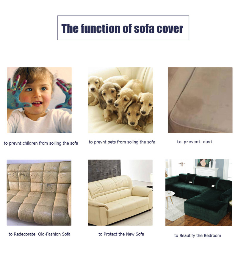 Plush Sofa Cover Velvet Elastic Leather Corner Sectional For Living Room Couch Covers Set Armchair Cover L Shape Seat Slipcovers